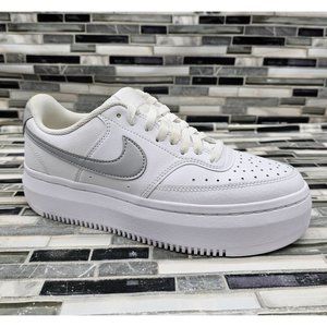 Nike Court Vision Alta White Leather Women's Shoes Size 9.5